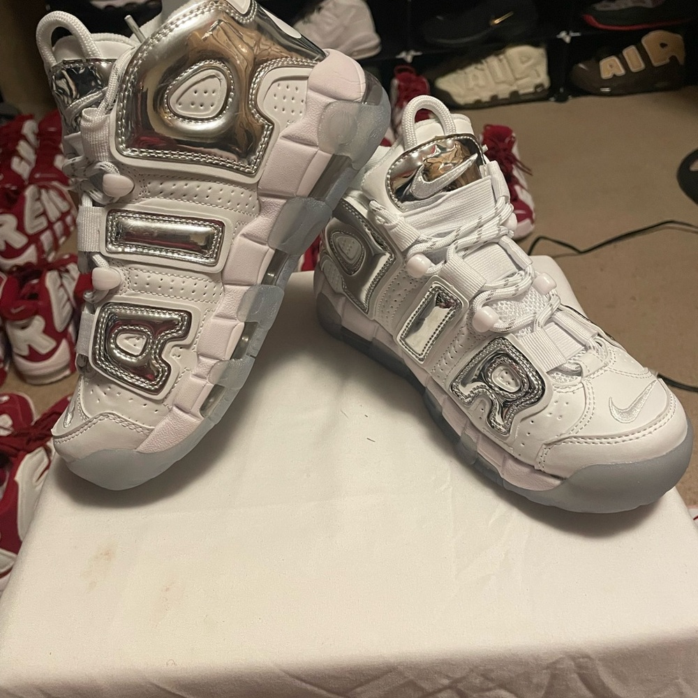 Nike Air More Uptempo 917593-100 Chrome White